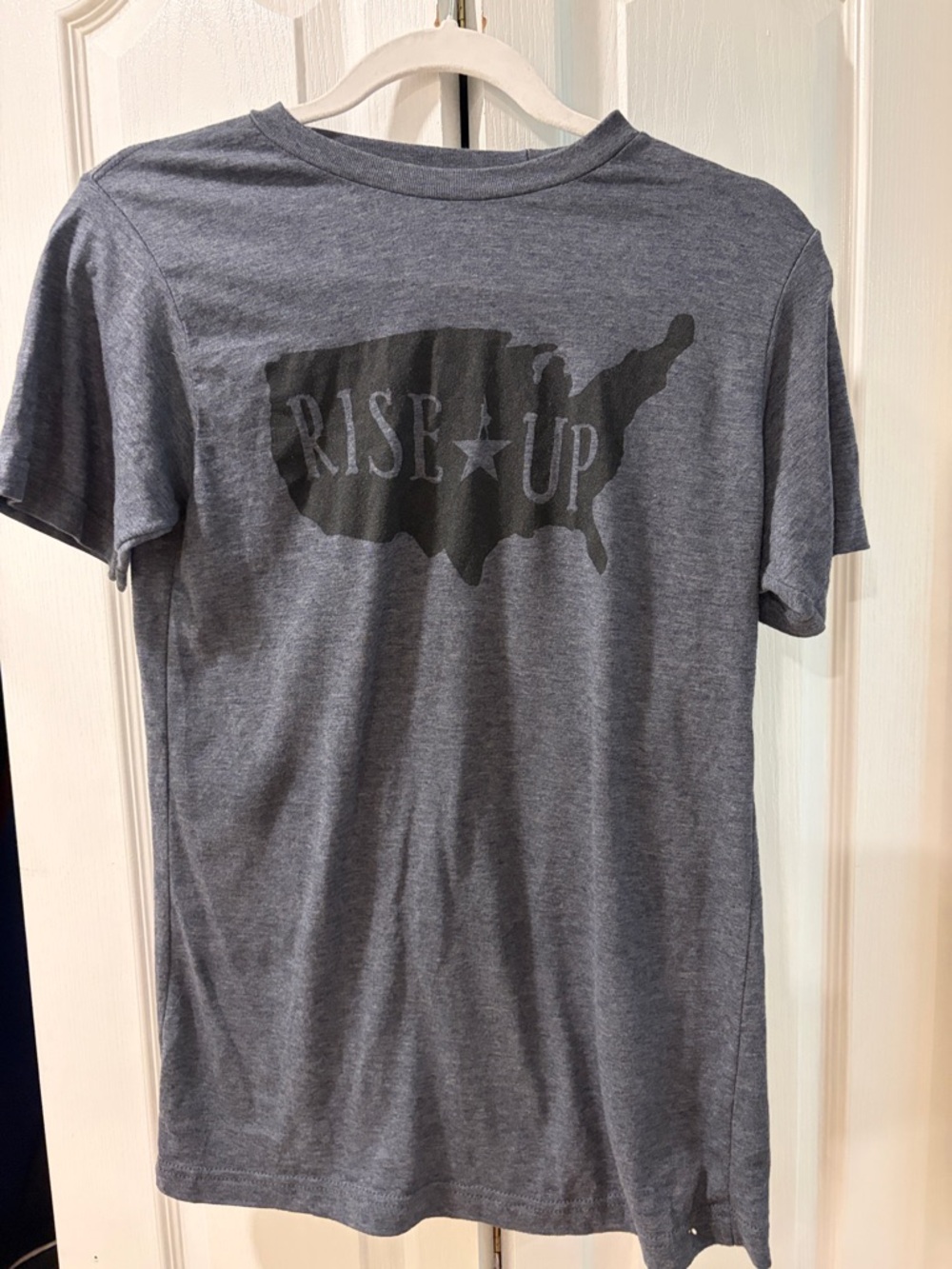 Hamilton on Broadway Rise Up tee. Purchased on Broadway